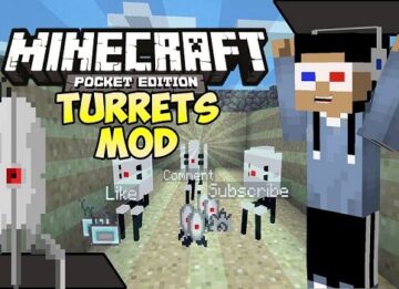 Мод Turrets для Minecraft PE 0.9.5