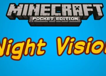 Мод Night vision для Minecraft PE